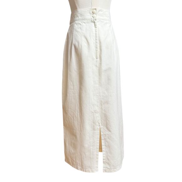 Melody Brooke 80s Vintage Skirt Size M High Rise Side Pockets Zip Back Closure - Picture 3 of 6